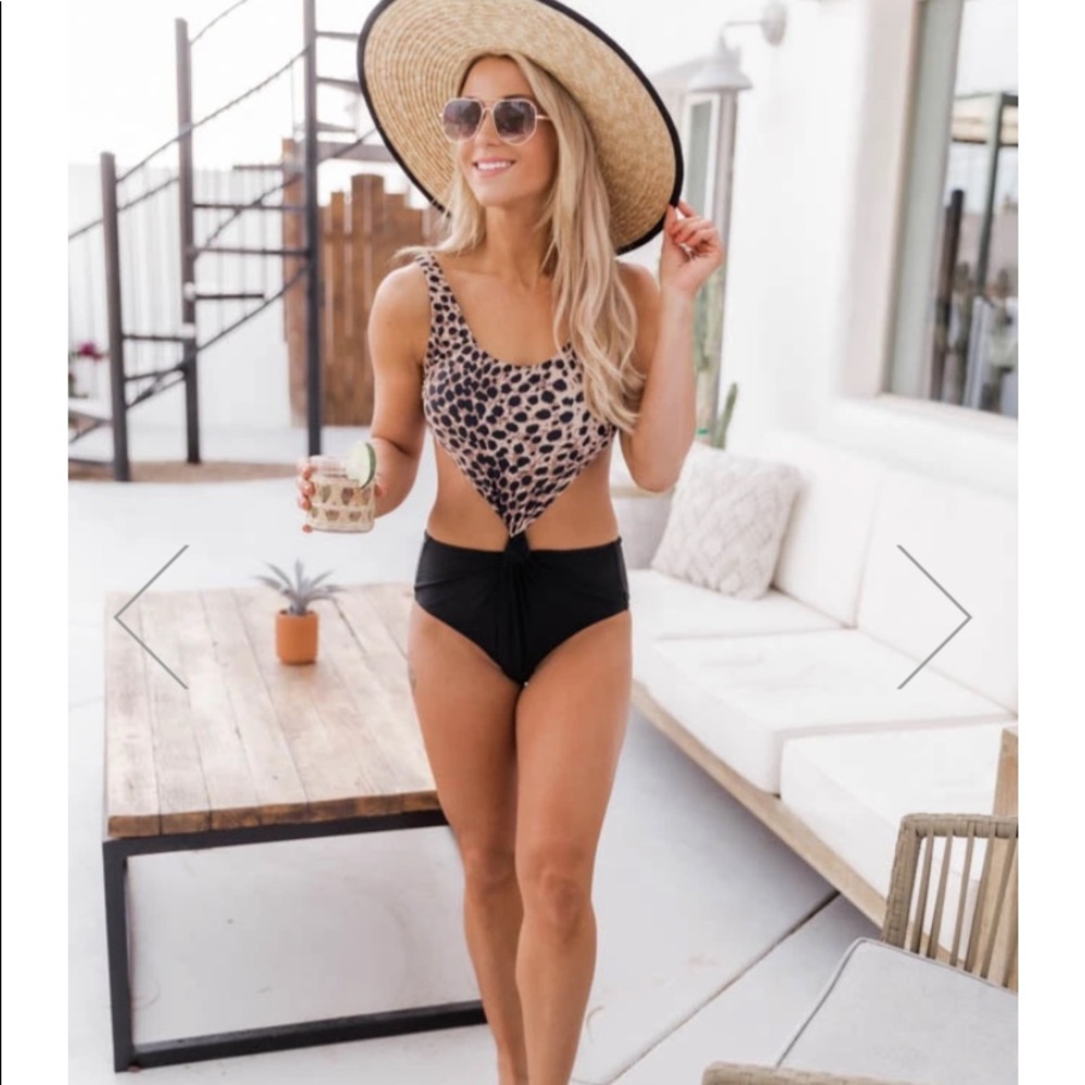 Pink Lily One Piece Swimsuit